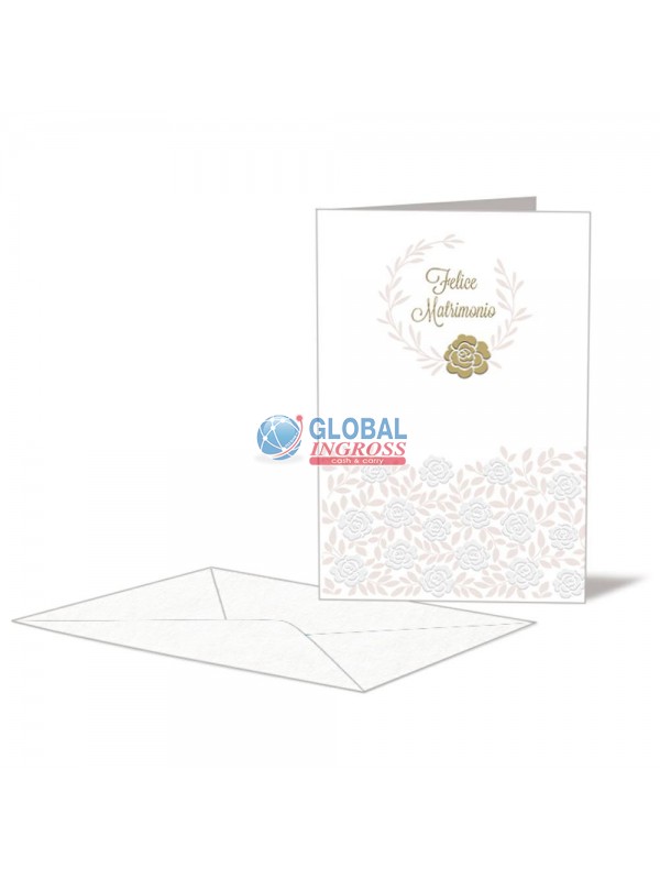 BIGLIETTO NOZZE P/S FELICE MATRIMONIO