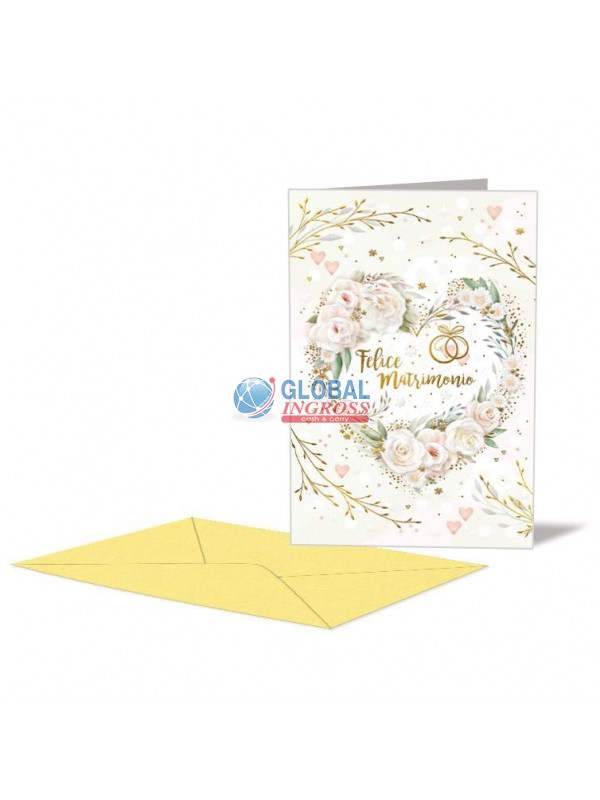 BIGLIETTO NOZZE CUORE