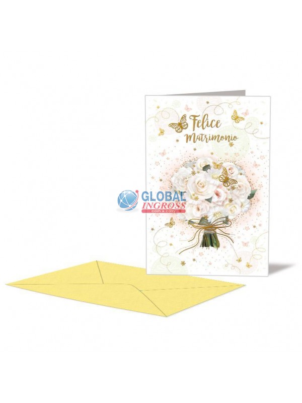 BIGLIETTO NOZZE BOUQUET