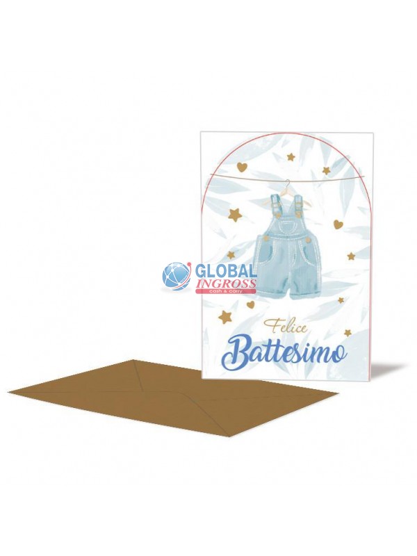 BIGLIETTO BATTESIMO BIMBO
