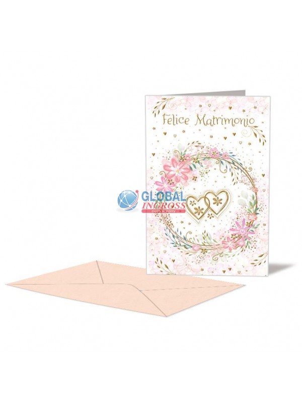 BIGLIETTO NOZZE CUORI
