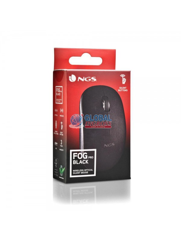 MOUSE NGS WIRELESS SILENT BUTTONS NERO