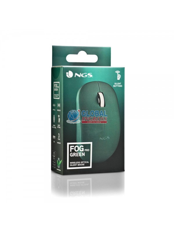 MOUSE NGS WIRELESS SILENT BUTTONS VERDE