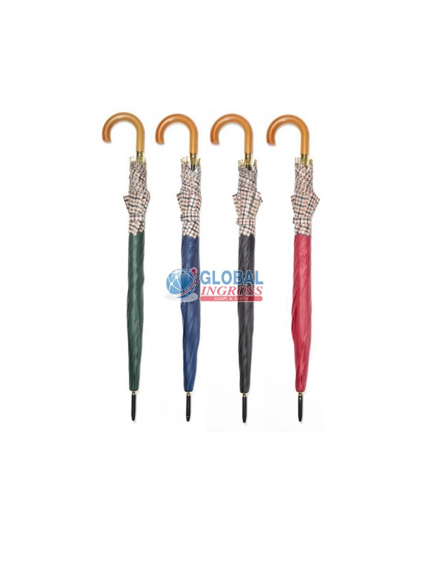 OMBRELLO LUNGO AUTO C/FASCIA SCOZZESE