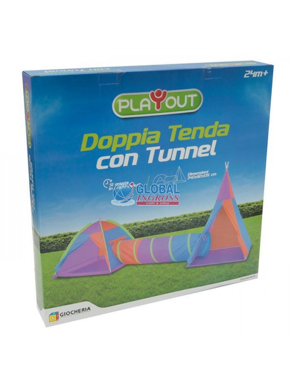 DOPPIA TENDA CON TUNNEL