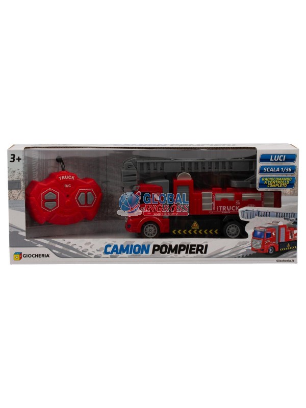 CAMION POMPIERI R/C C/SCALA