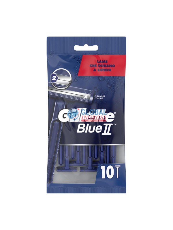 GILLETTE RASOI USA E GETTA 10pz 2 LAME BLUE II