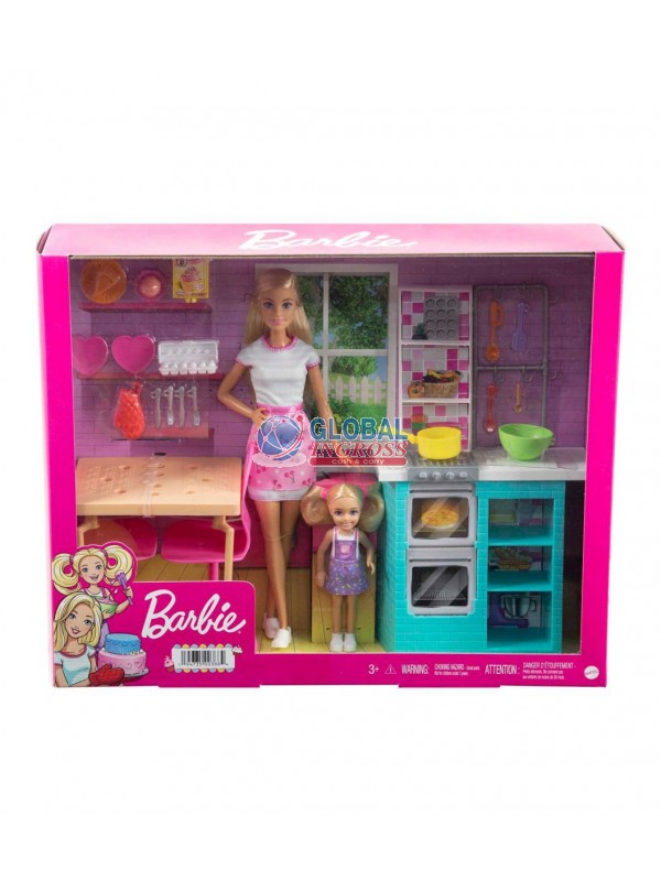 BARBIE E CHELSEA SISTERBAKING PLAYSET