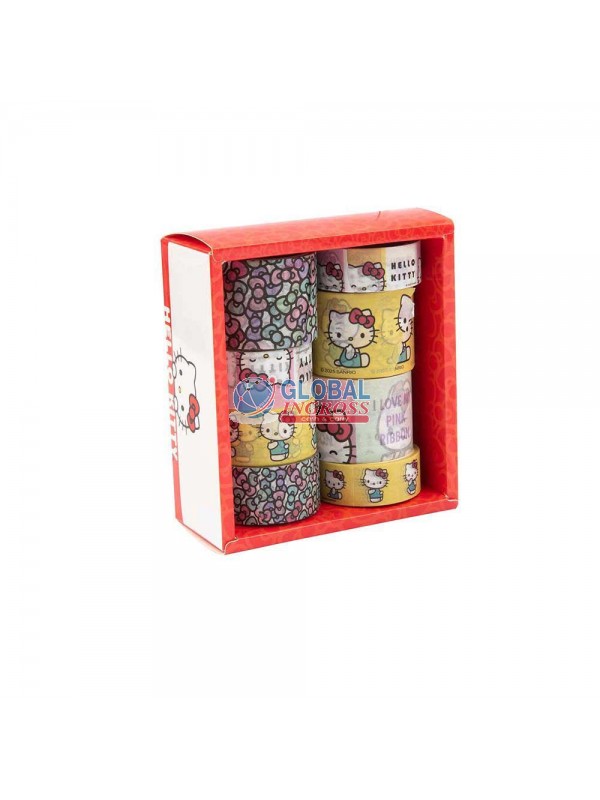 NASTRO ADESIVO HELLO KITTY WASHI TAPE
