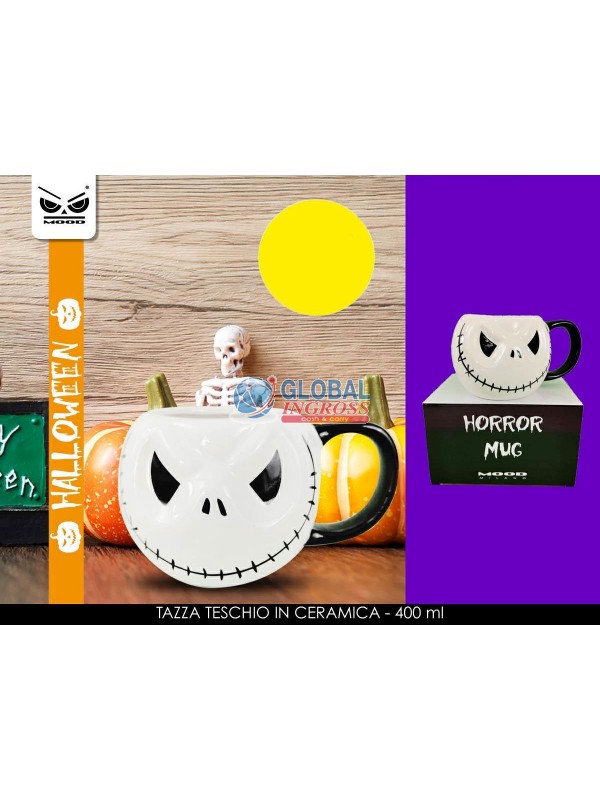 TAZZA SCHELETRO JACK CERAMICA