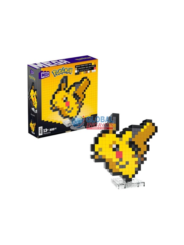 POKEMON PIXEL ART PIKACHU COSTRUZIONI MEGA