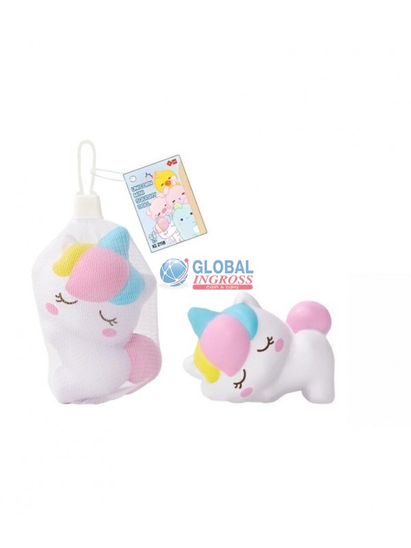 SQUISHY UNICORN 10cm ANTISTRESS IN RETE