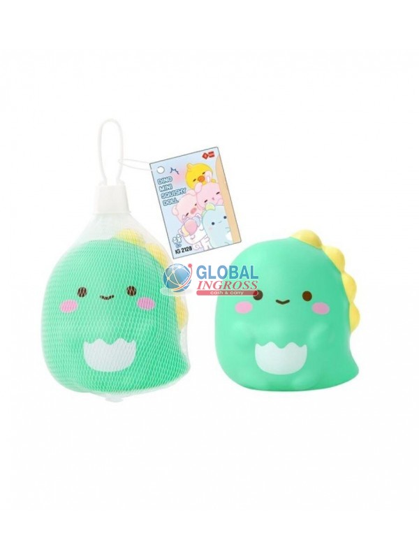 SQUISHY DINO 10cm ANTISTRESS IN RETE