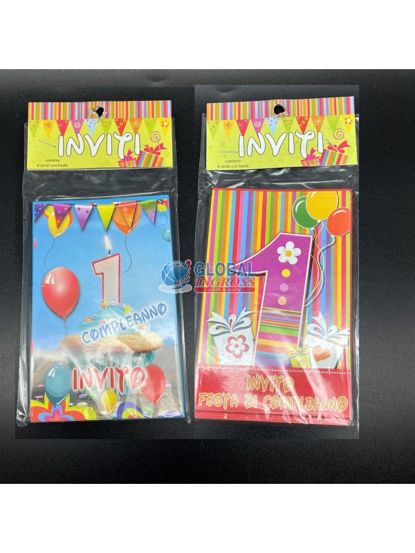 INVITI 1' ANNO 8pz 9x14