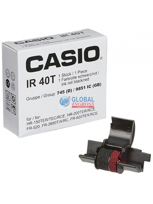 INCHIOSTRO NERO/ROSSO INK ROLL IR-40T