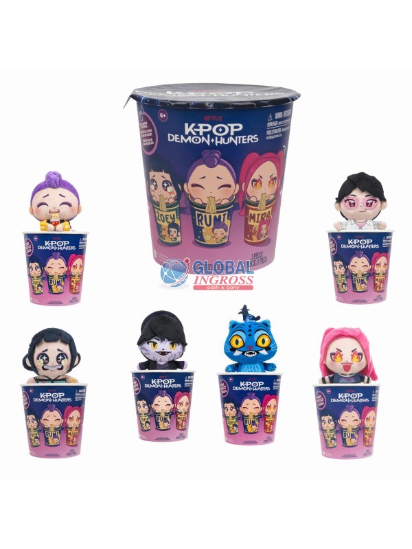 K-POP DEMON HUNTERS BLIND CUP RAMEN C/PELUCHE 10cm