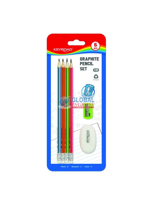 SET 4 MATITE + GOMMA E TEMPERINO