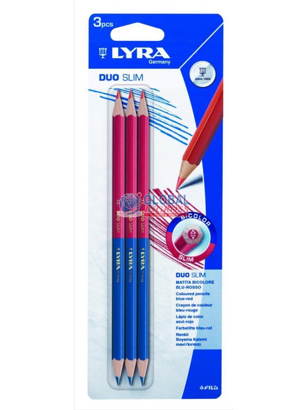 BLISTER 3 MATITE ROSSO/BLU SLIM (032500)