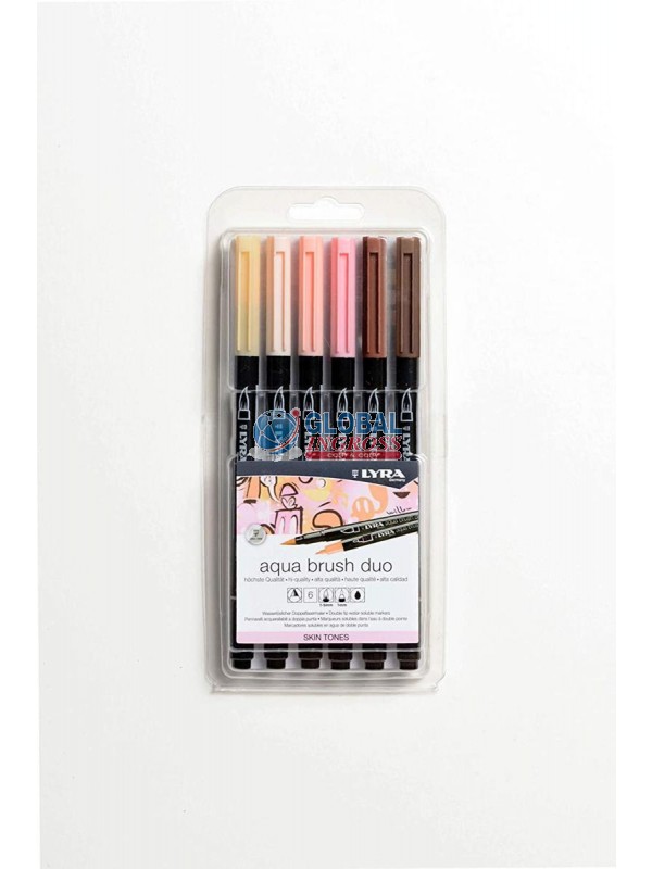 LYRA AQUA BRUSH COLORI SKIN 6pz
