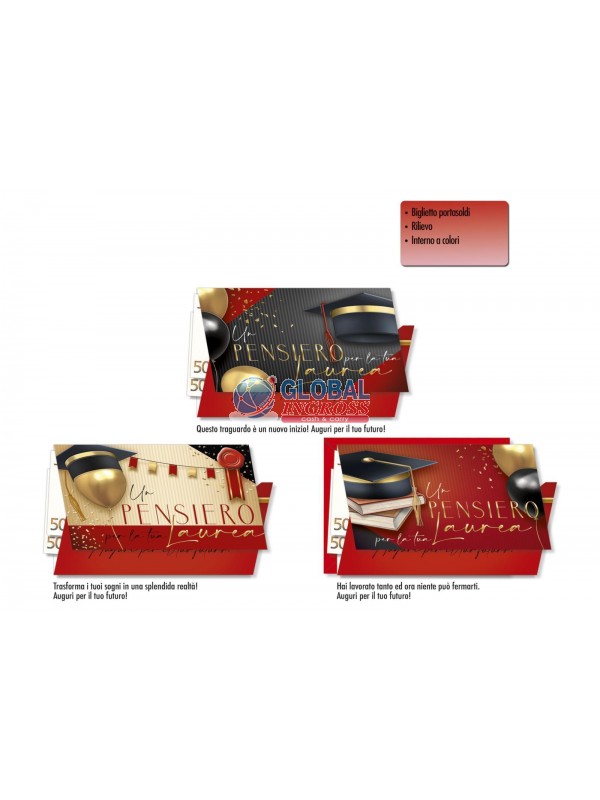 BIGLIETTO LAUREA P/S ELEGANTE