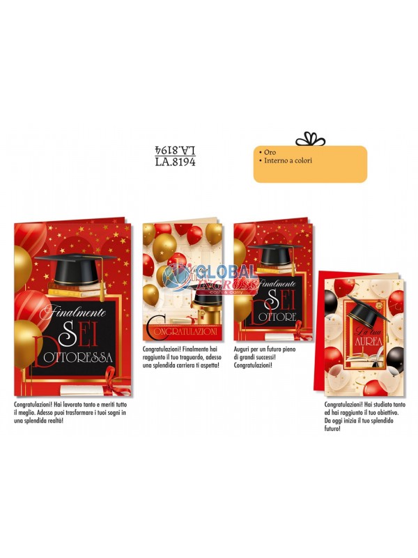 BIGLIETTO LAUREA PALLONCINI