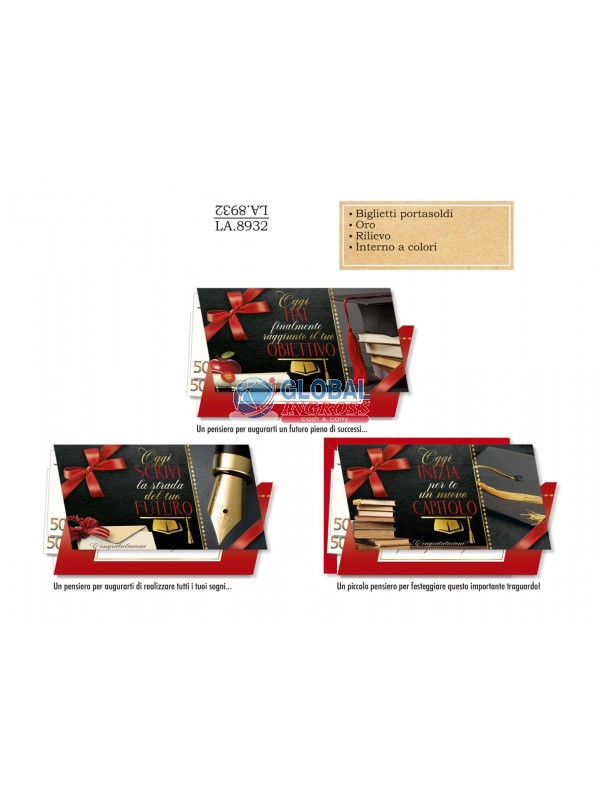 BIGLIETTO LAUREA P/S ELEGANTE