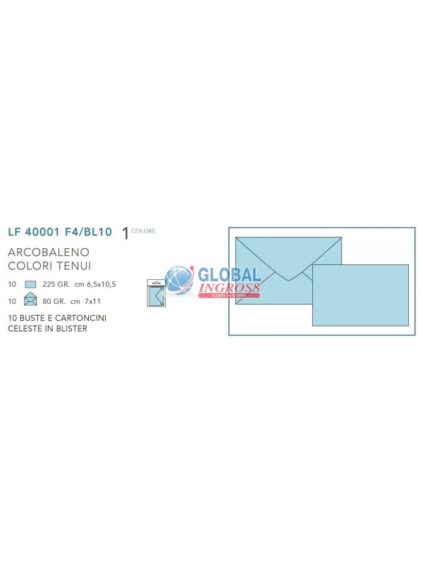 OPALINA 10pz CELESTE f.to 4 - BLISTER -