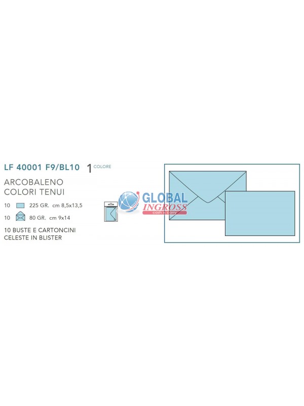 OPALINA 10pz CELESTE f.to 9 - BLISTER -