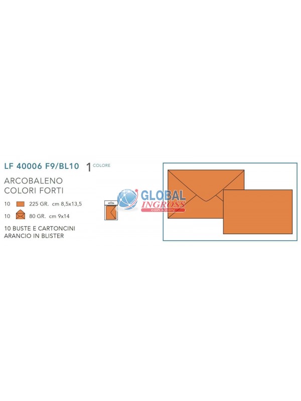 OPALINA 10pz ARANCIO f.to 9 - BLISTER -