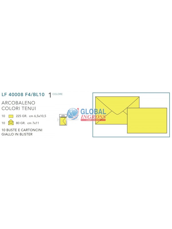 OPALINA 10pz GIALLO f.to 4 - BLISTER -
