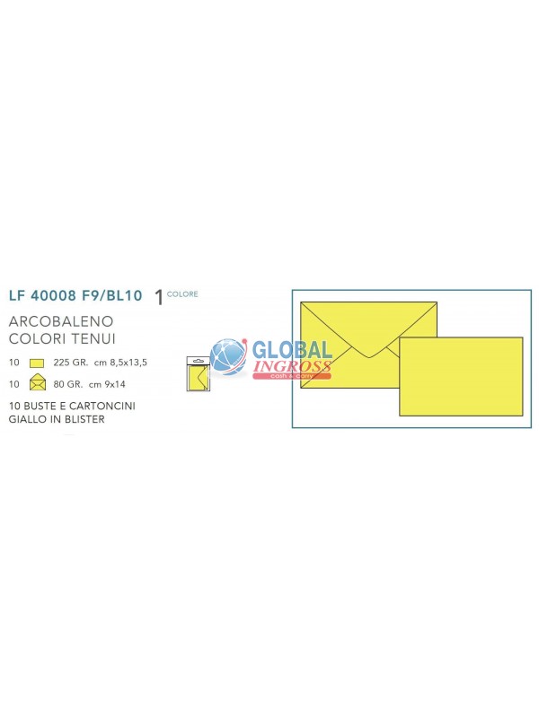 OPALINA 10pz GIALLO f.to 9 - BLISTER -