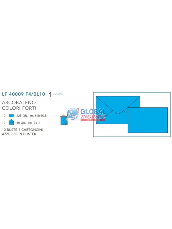 OPALINA 10pz AZZURRO f.to 4 - BLISTER -