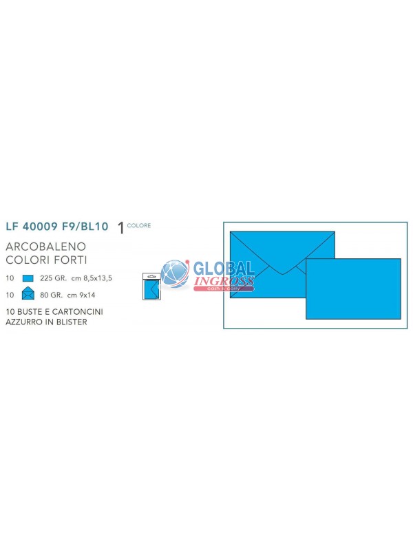 OPALINA 10pz AZZURRO f.to 9 - BLISTER -