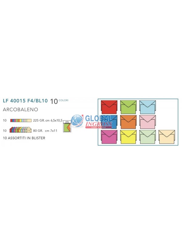 OPALINA 10pz MIXCOLOR f.to 4 10 colori - BLISTER -