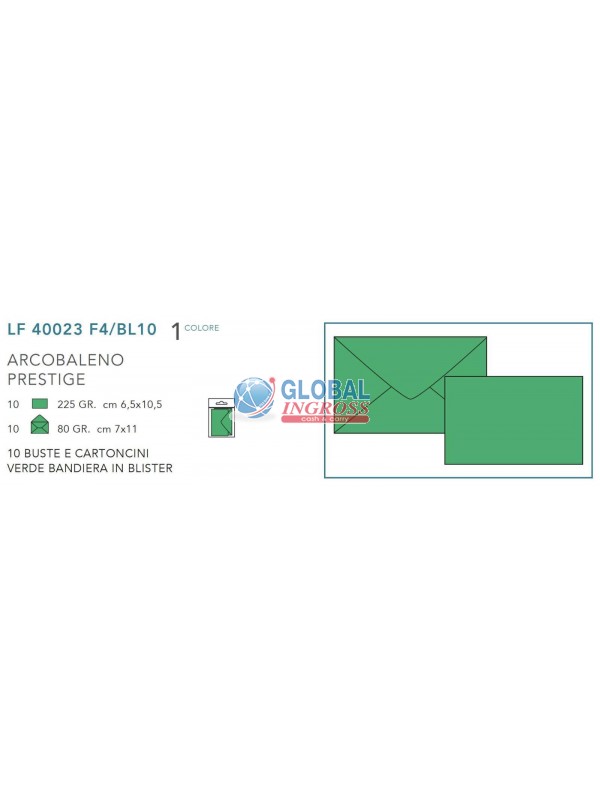 OPALINA 10pz VERDE f.to4 - BLISTER -