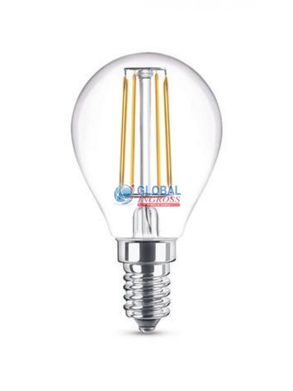 LAMPADINA LED FILAMENTOCALDO SFERA E14 4W.