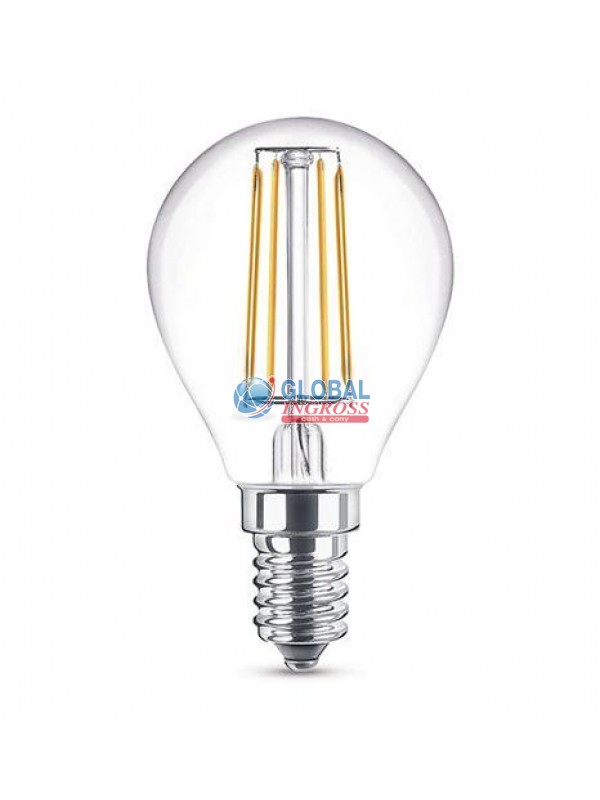 LAMPADINA LED FILAMENTOCALDO SFERA E14 6W.