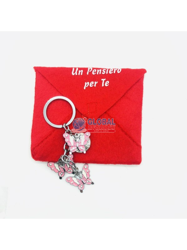 P/CHIAVI FARFALLA/CUORI