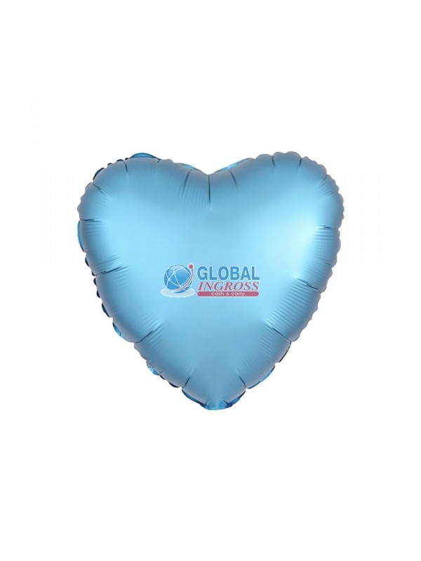 MYLAR CUORE 23cm CELESTE 9'