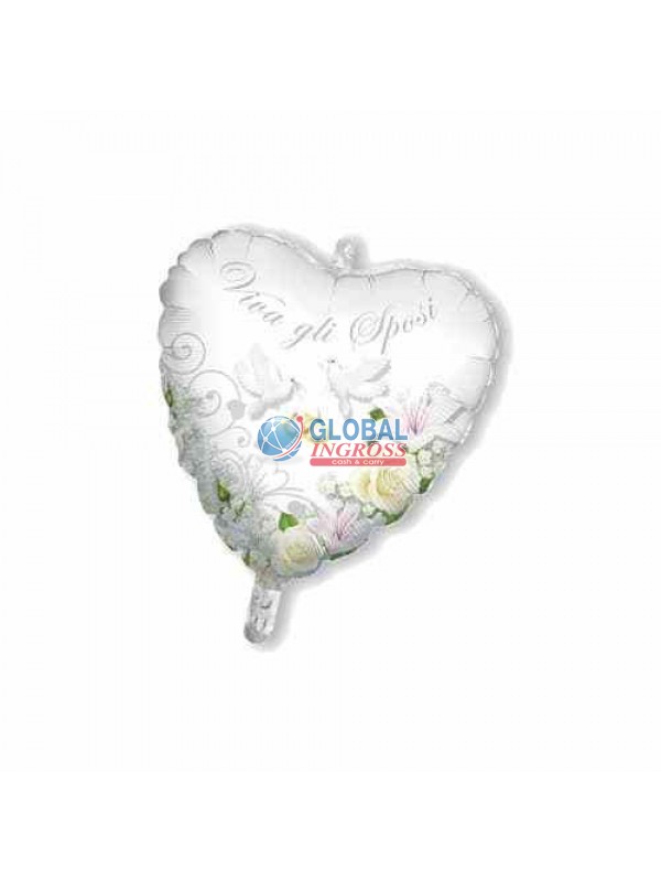 MYLAR 45cm SPOSI CUORE