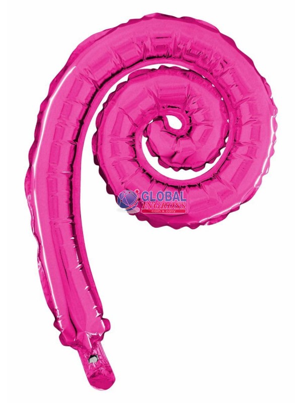 MYLAR SPIRALINA FUXIA 26x36