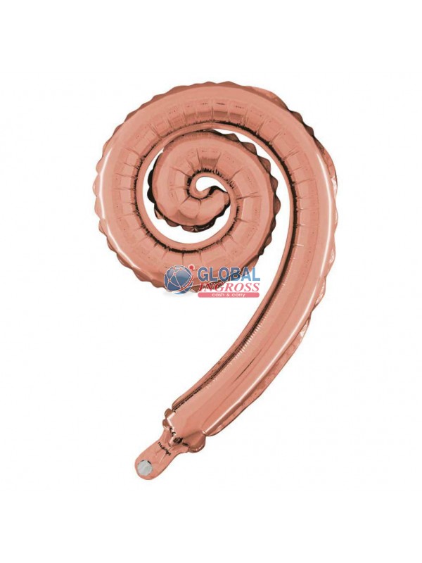 MYLAR SPIRALINA ROSE GOLD