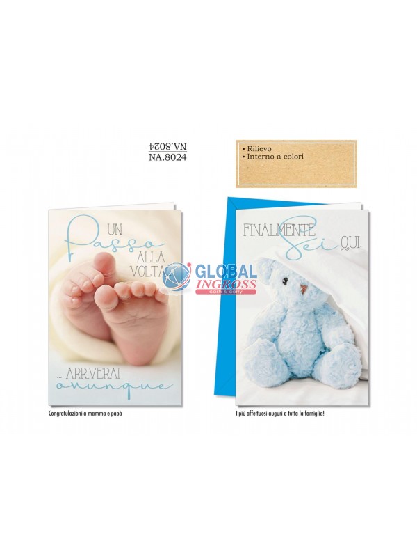 BIGLIETTO NASCITA BOY