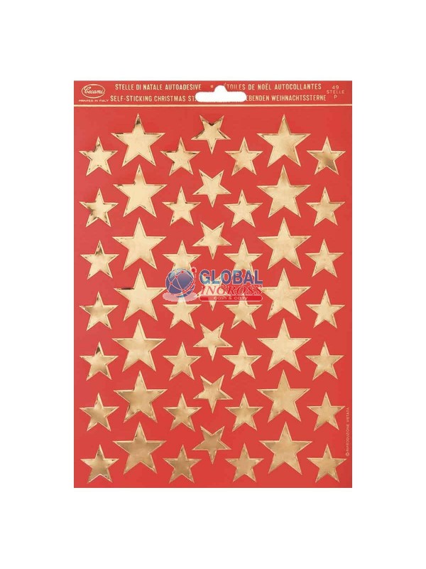 BLISTER STELLE PICCOLE ORO ADESIVE