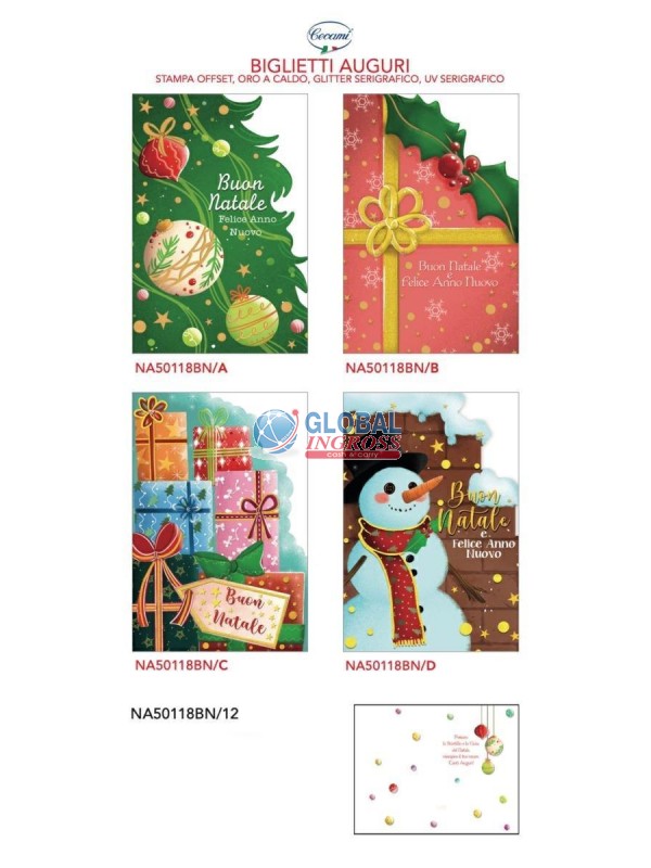 BIGLIETTO NATALE SAGOMATO