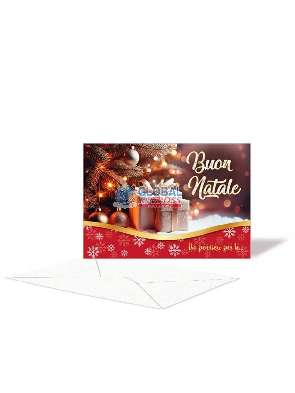 BIGLIETTO NATALE P/SOLDI ORIZZONTALE