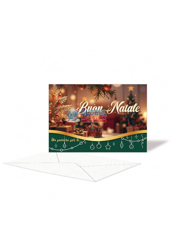 BIGLIETTO NATALE P/SOLDI ORIZZONTALE