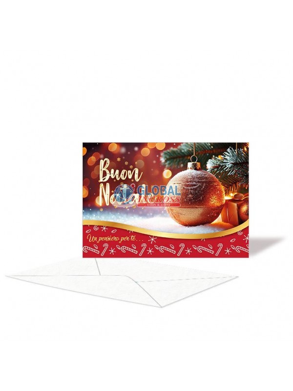 BIGLIETTO NATALE P/SOLDI ORIZZONTALE