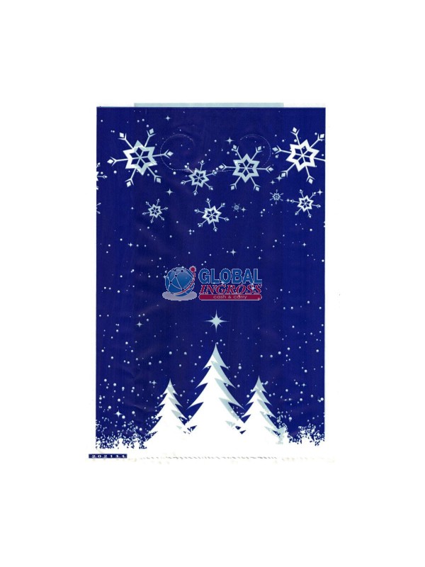 SHOPPERS NATALE 25+12x40 50pz BLU C/PAESAGGIO