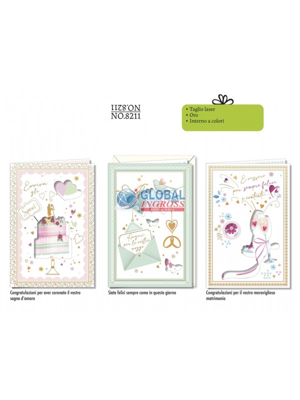 BIGLIETTO NOZZE TAGLIO LASER